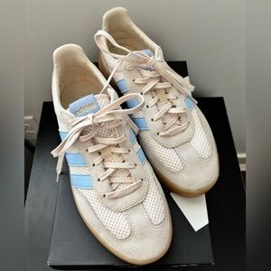 Women’s- Adidas Barrera Decode Sneaker in “Off White” and Light Blue